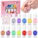 ETYJO 12 Colors Nail Polish Kids Set for Girls Gift X-B Children Varnish