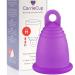 CarrieCup menstrual cup medium Made in Germany - BPA-free alternative to tampons and pads silicone-free - incl. bag purple