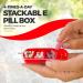 7-Day Pill Case - Weekly Medicine Planner & Vitamin Organizer | Portable Travel Pill Organizer with Large Compartments & Clear Lids - Buy Online on GoSupps.com