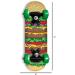 Rude Boyz Kids Beginner Skateboard - Mini Wooden Cruiser Board for Boys & Girls 3-5 Years - Cheeseburger Design, 17 Deck, 54mm Wheels - Lightweight, Safe & Durable - Buy Online on GoSupps.com