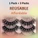 WILD UNIVERSE 3D Mink Faux Cat Eye False Eyelashes - 10 Pairs | 15mm Wispy Lightweight Curly Lashes - B010 - Buy Online on GoSupps.com