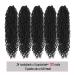 Boho Goddess Locs Crochet Hair 22 5 Packs - River Faux Curly Wavy Style - Synthetic Extensions - 1B Color - Buy Online on GoSupps.com