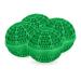 Relaxdays Laundry Ball Plastic 50% Ceramic Green 9.5 x 10.5 x 10.5 cm