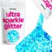Hemway Premium Ultra Sparkle Glitter Multi Purpose Metallic Flake For Arts Cosmetics Resin Festival Face Hair - Fluorescent Blue - Extra Chunky (1/24 "0.040" 1mm) 100g / 3.5oz Fluorescent Blue Extra Chunky - 100g