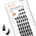 Eyelashes 72 PCs B&C eyelashes DIY Individual eyelashes for beginners reusable eyelash bushes Wispy fluffy single eyelashes for eyelash extensions at home (B38 D-8-16MixM) D-8-16 MIX B 38