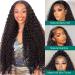 30 Inch Water Wave Lace Front Human Hair Wig for Black Women - Deep Curly, Pre Plucked with Baby Hair, Natural Hairline - 180 Density - 13x4 Transparent Lace Frontal - Buy Online on GoSupps.com