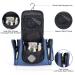 MIRASON Hanging Toiletry Bag for Men - Waterproof PVC Leather Dopp Kit with Metal Hook - Blue - Buy Online on GoSupps.com
