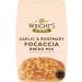 Wright's | Garlic & Rosemary Focaccia Bread Mix 5X500g | It has a wonderful Mediterranean flavour bursting with garlic and rosemary sprigs | Baking Success Guaranteed | Suitable for Vegetarians - Buy Online on GoSupps.com