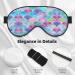 Fish Scale Ocean Print Unisex Sleep Mask | Double-Sided Eye Mask for Sound Sleep & Skin Care - Black - Buy Online on GoSupps.com