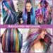 22-Piece Rainbow Hair Extensions | Fashion Synthetic Clip-Ins for Cosplay & Women - Buy Online on GoSupps.com