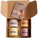 DIRTEA Mushroom Powder Gift Set | 100% Organic | Lions Mane Chaga Cordyceps Reishi | for Defence Improved Skin & Energy | Suitable for Tea Coffee and Smoothies | 4 Tins Boxset - 30 Servings Variety
