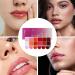 Lip Palette Eyeshadow Palette Highly Pigmented Long Lasting Moisturizing Lip Gloss Kit 12 Colors Vibrant Shades for Girls Teens Women - Buy Online on GoSupps.com