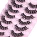 Dramatic Faux Mink Cat Eye Wispy False Lashes - Long Fluffy Fairy Strip Eyelashes Pack - Buy Online on GoSupps.com