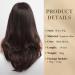 HAIRCUBE Brown Highlighted Layered Wig with Bangs - Natural Synthetic Fringe for Women - Buy Online on GoSupps.com