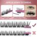 Lash Clusters 156 Pcs D Curl Individual Eyelash Extensions 9-14mm - Reusable Soft & Comfortable Wispy Lashes - DIY at Home - Buy Online on GoSupps.com