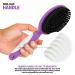 Soft Bristle Dog Brush for Short Haired Cats or Dogs - Removes Dust, Dirt, and Loose Fur - Firm Bristles with Hook and Rubber Handle - Buy Online on GoSupps.com