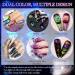 9D Cat Eye Gel Nail Polish Set - 12 Colors Magnetic Chameleon Effects for Professional Salon Use | X9D-SET - Buy Online on GoSupps.com
