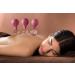 Premium Pulox Cupping Glass Set - 3 Real Glass Cups (25mm 32mm 40mm) with Suction Ball - Pink | International Shipping - Buy Online on GoSupps.com