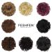 FESHFEN Messy Bun Hair Piece - 100% Human Hair Extension in Dark Brown - Buy Online on GoSupps.com