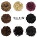 Feshfen 100% Real Hair Hair Tie - Wavy Curly Hair Extensions for Women & Girls | Honeyblond 18# Dark Ginger Blonde - Buy Online on GoSupps.com