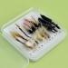YAZHIDA: Fly Fishing Fly Fishing Set Dry Wet Nymph One Mini Fly Box | (Mayfly/Skunk)