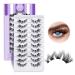 False Eyelashes P05 B & Q 10 Pairs Fake Lashes eyelashes Extensions Cat Eye Fluffy Cluster Lashes False eyelashes Egg linings Wispy Diy lash extension natural (fake lashes-p05 10 pairs) P05-10 Pairs