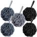 Metene Bath Shower Loofah Sponge, 5 Pack Body Wash Scrubber Exfoliator Loofa Pouf for Use in Shower, 60g Essential Skin Care Men Women Bathing Accessories 5 Count (Pack of 1)