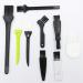 Electric Shaver Cleaning Brushes Razor Cleaner Set Nylon Bristles PP Handle Compatible with Electric Shaver Trimmer - Set of 9 Man s Small Brush kit Razor Cleaner