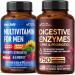 NUTRAHARMONY Multivitamins for Men & Digestive Enzymes Capsules