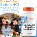 Buy Doctor's Best Betaine HCL with Pepsin & Bitter Substances 650mg - 360 Gluten-Free Soft Capsules High Dose Laboratory Tested Non-GMO International Shipping - Buy Online on GoSupps.com