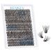 300 Pcs Individual Lashes Lash Clusters DIY Lash Extension Cluster Lashes that Look Like Eyelash Extensions Self Applicaton at Home Volume Dramtic Look(50D C-16mm) C-16mm 50D