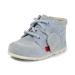 Kickers Unisex Kids Kick Hi Leather Ankle Ankle Boot 4 UK Child Baby Blue