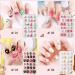 Kalolary Kids Rainbow Press-On Nails 4 Box Set with Nail Glue & Stickers | Short & Full Cover Artificial Nail Tips for Girls - Buy Online on GoSupps.com