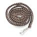 Lead rope horse tie rope for horses with stable panic hook length 2m many colors (brown-beige-black)