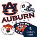 Auburn University Tigers War Eagle Vinyl Sticker Decals - Ideal for Laptop, Water Bottle, Car, Scrapbook | Officially Licensed Auburn Merchandise - Buy Online on GoSupps.com