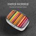 Colorful Stripes Square Pill Box | Portable Medicine Organizer for Travel - International Shipping Available - Buy Online on GoSupps.com