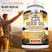 Black Seed Oil Capsules 1300mg - 100% Pure Cold Pressed Nigella Sativa Support Immune System, Joint & Skin Health - 120 Softgels - Buy Online on GoSupps.com