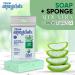 T.Taio Esponjabon Soap Sponge 2-Pack | Cleansing Shower Scrubber & Bath Wash Scrub for Foot Elbow & Face | Aloe Vera & Mother of Pearl | International Shipping Available - Buy Online on GoSupps.com