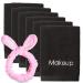 Makeup Remover Face Towels 6pack - Facial Makeup Towels 13" X 13" - Reusable Facial Cleansing Towel With Headband - Ultra Soft 100% Cotton Towel (Makeup Towel)
