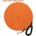Orange 30M Nylon Reflective Dog Training Lead with Comfortable Handle - Ideal for Recall Training, Hiking, Camping, Walking - 100FT Long Line - Buy Online on GoSupps.com