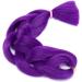 Braiding Hair Extensions Jumbo Braid Hair 24 Inch 1pc High Temperature Synthetic Fiber Hair Extension Dark Purple for Women - Buy Online on GoSupps.com