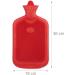 Buy Relaxdays 2L Hot Water Bottle - Durable Safe & Odorless Natural Rubber (Red) | International Shipping - Buy Online on GoSupps.com