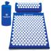Ergotopia acupressure mat for soothing relaxation/massage mat for calm moments and better blood circulation/including acupressure pillow blue 68 x 42cm