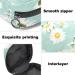 Menstruation Pad Bag with Zipper - Women's Napkin & Tampon Bag - Floral Design (Daisies Chamomile) - Ideal for Girls - Buy Online on GoSupps.com