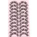 10 Pairs Pack EYDEVRO D Curl 18mm Fluffy Wispy Cluster Lashes - Dramatic Cat Eye False Eyelashes Extensions - Buy Online on GoSupps.com
