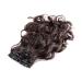 Shop Brown Wavy Curly Clip-In Hair Extensions 60 cm - 7 Piece Thickening Set for Added Volume - Buy Online on GoSupps.com