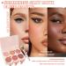 JunKuJk 6 Colors Blush Palette Shimmer Silky Matte Blush Powder Palette Professional Cute Face Contour Highlighter Blush Palette with Blush Makeup Brush - Buy Online on GoSupps.com