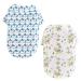 Yanmucy Hawaii shirt for small dogs 2 pieces pet hawaiian shirt summer dog shirts cool breathable breathable coconut tree palm leaves pattern clothing for small pets pets pet shirt white and blue tree