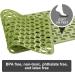 YINENN Non Slip Bath Shower Mat | TPE Safety Mat, Machine Washable, Soft Bathroom Mats | 30x17 Inch, Peak Green - Buy Online on GoSupps.com