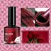 Red Pearl Gel Metal Nail Polish Metallic Shell Thread Glitter Holographic Soak Off UV LED Varnish Shimmering Shining Sparkling Long Lasting DIY Art Manicure at Home Gift for Women & Girls - Buy Online on GoSupps.com